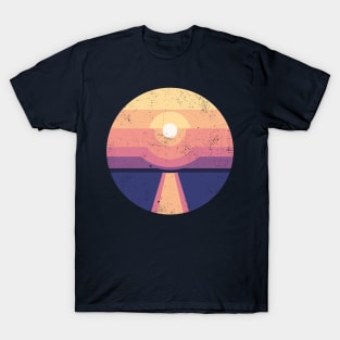 Sea Sunset. Landscape illustration T-Shirt